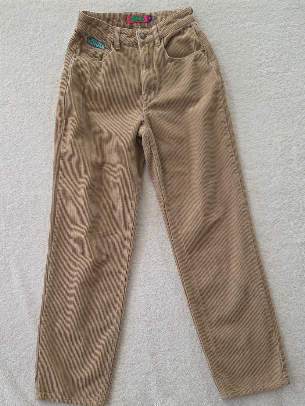 Empyre Tori Khaki Corduroy Skate Pants Size 0